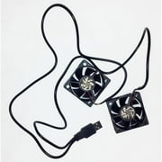 Coolerguys Dual 50x20mm Component Cooling Fans with USB Connection