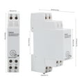 thumbnail image 3 of M Buder Medidor de Energía Inteligente Monofásico WiFi 2.4GHz TM608 16A 100-240V Temporizador Digital para Riel DIN 35mm Compatible con App Móvil Control Remoto 10 cm / 3.9 inches, 3 of 9