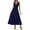 Navy, variant on PRETTYGARDEN Women's Summer Casual Dresses Spring Sleeveless V Neck Midi Business Work A Line Pleated Cocktail Dress