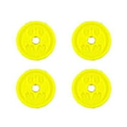 Replacement Parts for Imaginext Batmobile - GBK77 ~ DC Superfriends Transforming Batmobile R/C ~ Replacement Bag of 4 Yellow Projectile Discs
