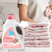 Dreft Newborn 64 Loads Baby Liquid Laundry Detergent, 100 fl oz