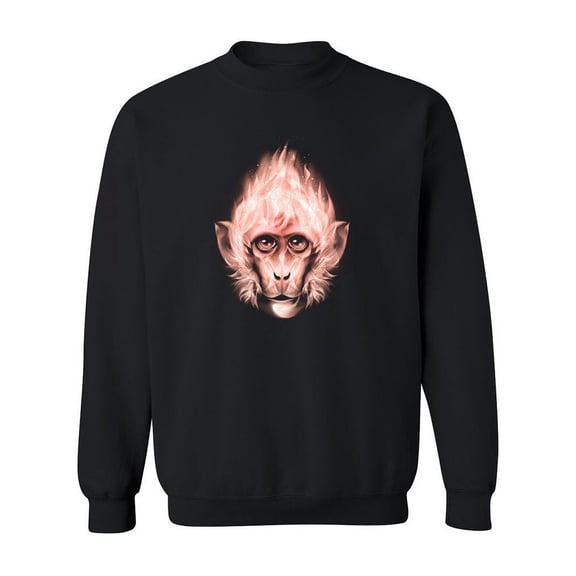 Monkey Fiery Head  Sweatshirt Women -Image by Shutterstock, Female 4X-Large