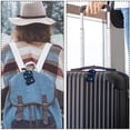 thumbnail image 5 of Square 2Pack PU Leather Candle Cruise Luggage Tag with Privacy Cover and Name ID Tag for Travel Handbags Backpacks Luggage Tags, 5 of 6