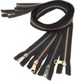 thumbnail image 2 of Titanium Alloy Polyester Colorful Zippers for Sewing Crafts Clothing Replacement Black 8Pcs, 2 of 4
