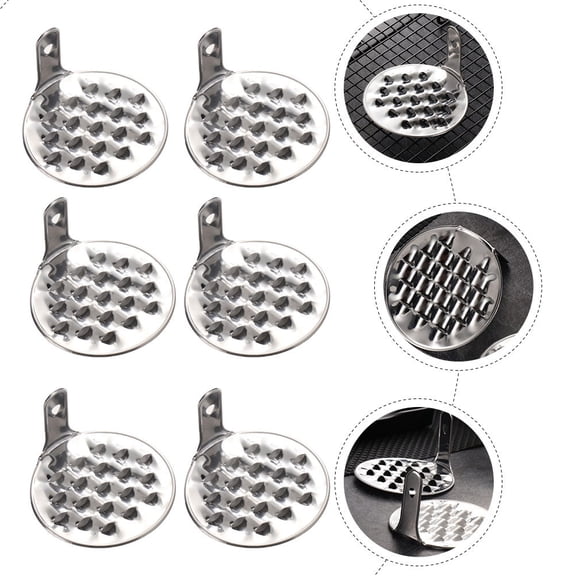 YUYUETIME Square Noodle Scraper Stainless Steel 8Pcs 3.1x3.1x2in