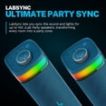 thumbnail image 3 of JLab JBuds Party Portable Bluetooth Speaker, 30W, 12 Hour Playtime, RGB Lighting, Splashproof, Navy, 3 of 9