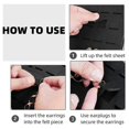 thumbnail image 4 of Hanging Earring Holder Organiser, Brooch Pin Display Board Stud Earring Organisers Storage Earring Holder Organizer Wall------Product code 63262, 4 of 5