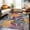 Multi, variant on World Rug Gallery Edinburgh Floral Leaves Area Rug - Yellow 7'10"x10'