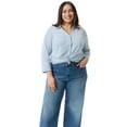 thumbnail image 5 of Gloria Vanderbilt Swan Series Women's Plus Patch Pocket Wide Leg Jeans, Sizes 16W-24W, 5 of 5