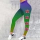 thumbnail image 1 of MKLEKYY Leggings push up para mujer, pantalones de yoga deportivos informales con estampado de plumas de carnaval para mujer, leggings de moda, 1 of 3