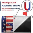thumbnail image 2 of America Flag Mailbox Cover Magnetic Patriotic Star Mail Box Wrap 4th of July Memorial Letter Post Box Cover Independence Day Mailbox Covers for Outside Garden Yard Home 21 X 18 Inch, 2 of 6