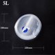 thumbnail image 3 of sweethay Contenedor de agua Tanque para beber plegable Equipo para exteriores Cubo plegable de gran capacidad Artesanía Botella de senderismo Kits de desorden para acampar blanco azul 5L, 3 of 6