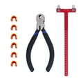 thumbnail image 1 of Archery Adjustment Tool Bow String Nocking Points Pliers T Squares Tuning Ruler for for Recurve and Compound Bowstring Accessories, 1 of 5