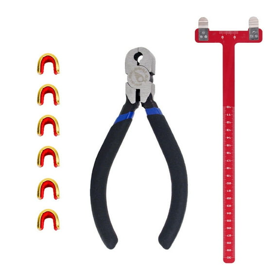 Archery Adjustment Tool Bow String Nocking Points Pliers T Squares Tuning Ruler for for Recurve and Compound Bowstring Accessories