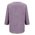 thumbnail image 6 of Fitted Tops for Women Flowy Tops for Women Gauze Shirts for Women Oxford Shirts Shirts for Women Cowgirl Concert Top Womens Summer Tops Cotton Linen Short Sleeve Shirt Layered Look Top, 6 of 8