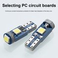 thumbnail image 3 of Soumake 10-Pack T5 Car Dashboard Light Lamp Holders, Super Bright 3030-3 SMD Twist Lock LED Kit, 3 of 7