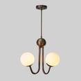 thumbnail image 3 of Four Globe Stilnovo Style Brass Chandelier Sputnik Fixture Chandelier Pendant Light, 3 of 4