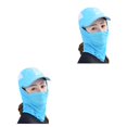 thumbnail image 3 of Soidarity Sombrero de sol multifunción para mujer, sombrero de verano para mujer, gorra con visera de ala ancha, protección para el cuello para Type6 NO6, 3 of 6