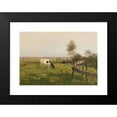 thumbnail image 2 of Eugen Jettel 18x14 Black Modern Framed Museum Art Print Titled - Cows in the Pasture, 2 of 5