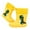Yellow, variant on Luogg Girls Rain Boots Mid Calf Dinosaur Design Kids Booties For Daily Wear School Outdoor Play Comfortable Non Sole Toddler Footwear Snow Boots for Girls Size 2-3 Years