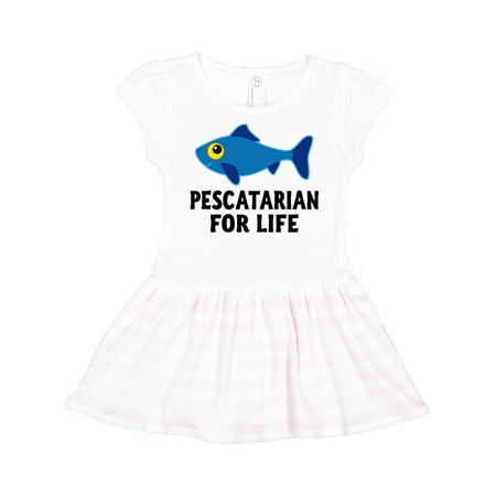 

Inktastic Pescatarian for Life Gift Toddler Girl Dress