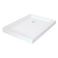 thumbnail image 3 of AstonGlobal SEN976-TR-SS-48-10-R Moselle 48 x 35 x 77.5 in. Completely Frameless Sliding Shower Door Enclosure in Stainless Steel with Base- Right Drain, 3 of 5