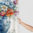 thumbnail image 3 of Awypu Waterproof Shower Curtain Multiple Sizes Chic Modern Bathroom Decor Chinoiserie Blue White Porcelain Vase White, 3 of 7