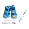thumbnail image 3 of 4-Pack Summer Breathable Mesh Dog Shoes Size 2 - Non Slip Small Dog Sandals, Paw Protection for Outdoor Walking, Running, 3 of 7