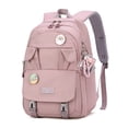 thumbnail image 1 of Innerwin Girls Daypack Multi Pockets Backpack Spine Protection Lightweight Bookbag Large Capacity Girl Fashionable Zipper Waterproof Padded Straps Purple, 1 of 5