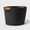 Gray Charcoal, variant on LANKANG 13 Inch Cream Coiled Rope Decorative Storage Basket With Carrying Handles