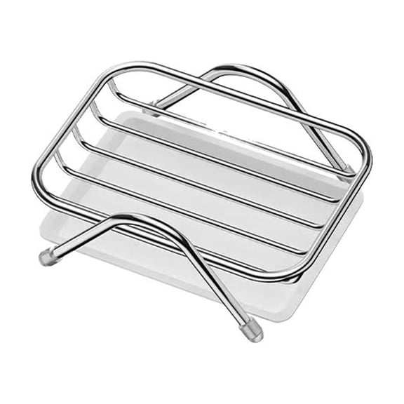 Leodye 1PCS Stainless Steel Soap Dish with Detachable Drain Tray Water Draining Soap Holder for Bathroom Shower Kitchen Counter Soap Storage -5.1 1 x 3.93 x 1.57 in