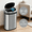 Silver, variant on XF XINFENG 13 Gallon Kitchen Trash Can, Automatic Touchless, Stainless Steel, Home/Office, Waste Bin, Silver, Black Lid