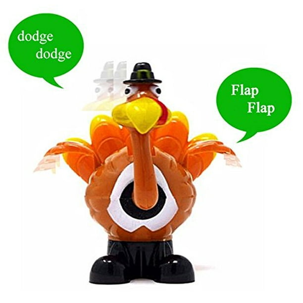 Solar Power Motion Flapping Turkey Hunting Figurine Toy Light Activated