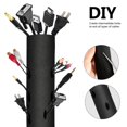 thumbnail image 4 of HURRISE 78 DIY Wire Cable Management Organizer Floor Carpet Cover Sleeve Protector US,Cable Management Sleeve, 4 of 7