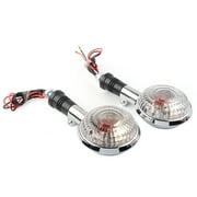 BFY 1 Pair White Lens Motorcycle Turn Signal Indicator for Vstar XVS XV400 650 1100 1300 V-MAX 1200