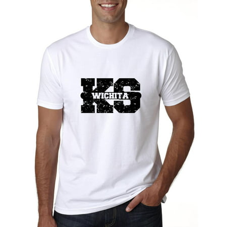 Wichita, Kansas KS Classic City State Sign Men's T-Shirt