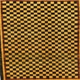 thumbnail image 1 of Ahgly Company Indoor Square Abstract Red Checkered Area Rugs, 3' Square, 1 of 6