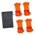 thumbnail image 2 of Cuerdas de escalada shamjiam 4 Piezas reflectantes con bolsa de almacenamiento naranja, 2 of 8