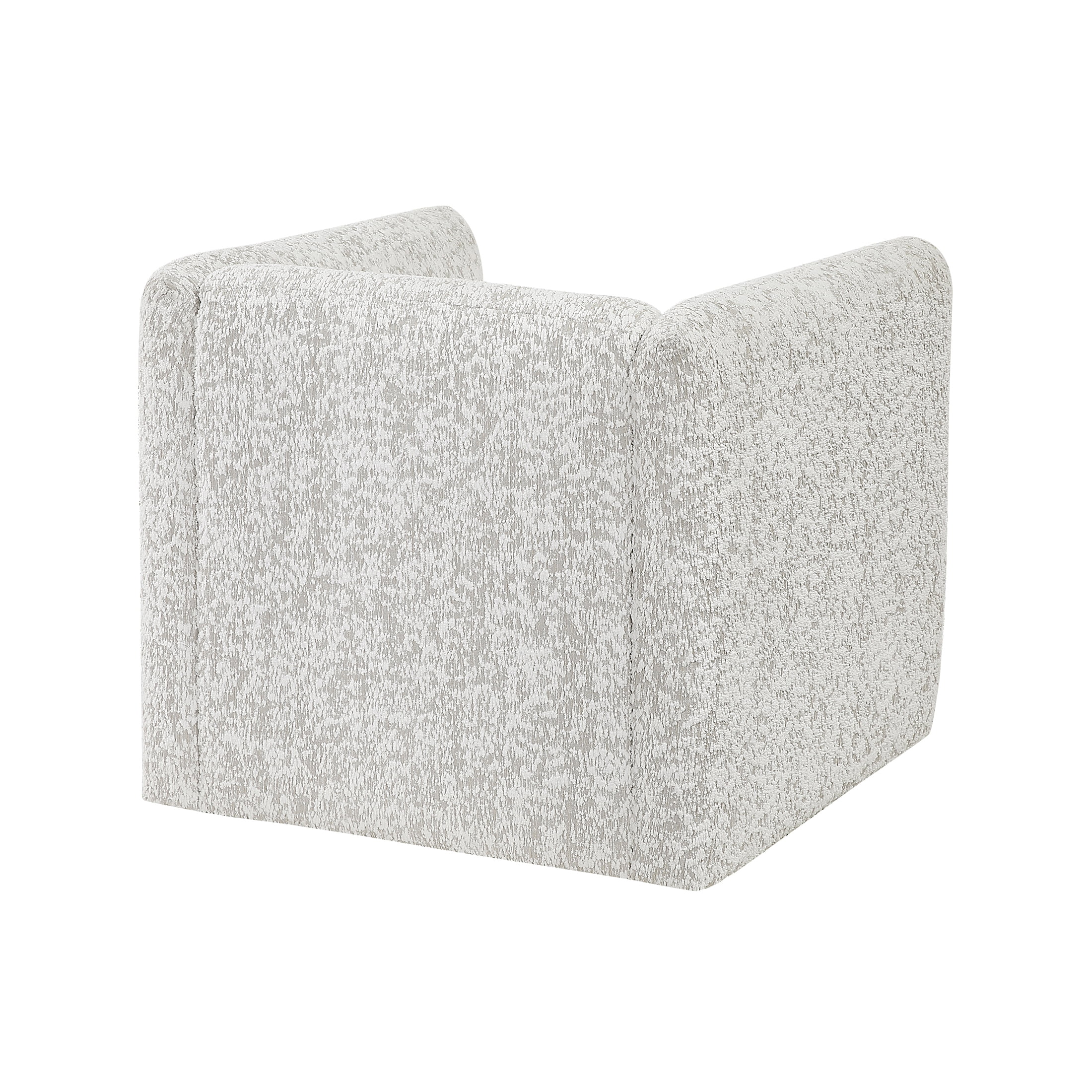 OakvillePark Fenlow Jacquard Barrel Swivel Chair with Lumbar Pillow, Beige