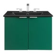 thumbnail image 4 of Modway Maybelle 24" Wall-Mount Bathroom Vanity in Green Black, 4 of 9