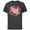 Charcoal, variant on Disney Princess Family Heart Bro of the Birthday Girl - Short Sleeve Cotton T-Shirt for Adults - Customized-Black