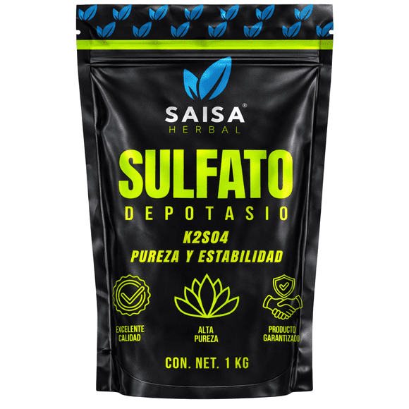 Sulfato de Potasio 1 Kg | Fuente de Potasio (K) | Uso en Acuarios Plantados y Cuidado de Plantas | Saisa Herbal