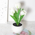 thumbnail image 4 of Lámpara de mesa LED Lámpara de tulipán Flor artificial Luz nocturna Ramo de flores falsas, 4 of 6