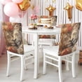 thumbnail image 5 of YAZAOO Chair Covers Set Home Kitchen Lions Resting Flowers Party Decor Seat Back Cover Protector, 5 of 6