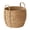 C, variant on Home Decor Woven Seagrass Basket with Handles for Flower Arrangement Storage, Handmade Natural Rattan Style Basket for Farmhouse Decor, Decorative Carrying Basket for Picnic Plant Display