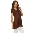 thumbnail image 2 of Women's Casual Solid Color Blouse Tunic Top Shirt, 2 of 4