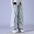 thumbnail image 6 of oqasdz Cargo Pants for Men Winter Ski Trousers Windproof Insulated Cargo Joggers Comfort Outdoor Activities Hiking Trekking Snowboarding Pants, 6 of 7