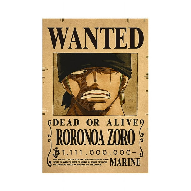 Newest Anime One Piece Cross Guild Luffy Zoro Buggy Bounty Wanted