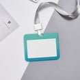 thumbnail image 6 of Kdxio Teal Turquoise Card Badge Holder Work Badge Sleeve for Office, School, Factory, ID Credit Cards, Driver Licenses and Passes, 6 of 7