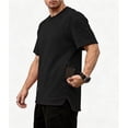 thumbnail image 6 of RongHuan Mens Big and Tall Tshirts Casual Athletic Shirt Oversize Tshirt Short Sleeve Versatile T-Shirt, 6 of 8